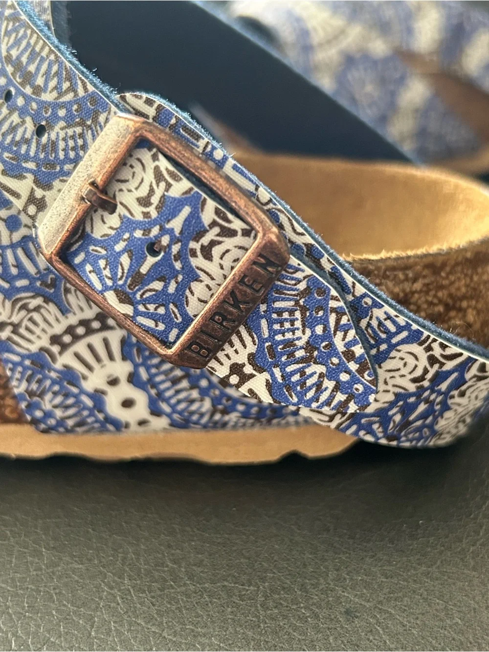 Yara Birkenstocks Rare Blue Print Size 40 - Picture 13 of 13